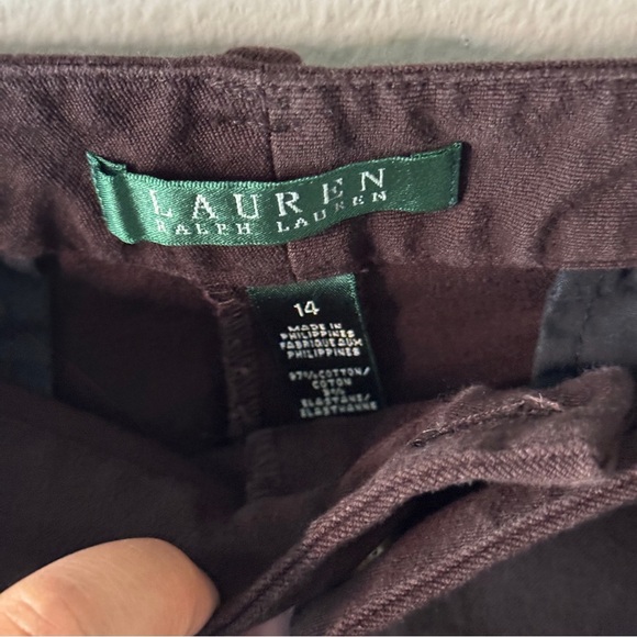 Lauren Ralph Lauren Chocolate Brown Stretch Straight Pencil Skirt size 14 - Picture 5 of 5